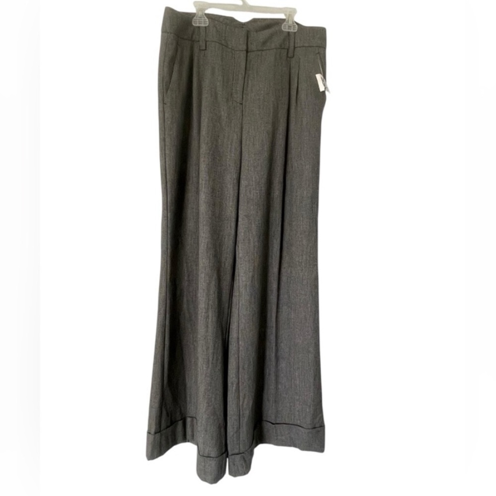 New York And Company High Rise Wide Leg Trouser‎ Size 12 Workwear Office Y2K